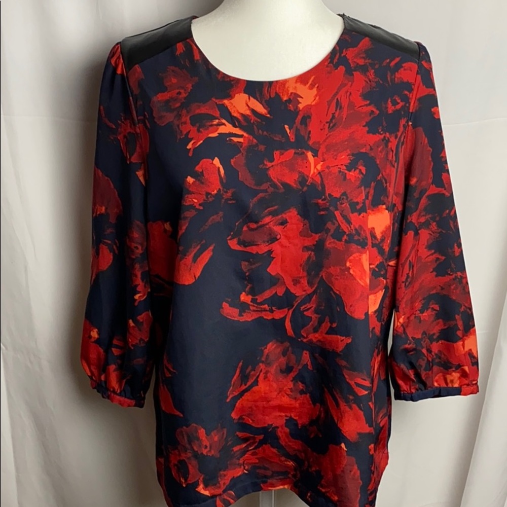Merona 3/4 Floral Blouse